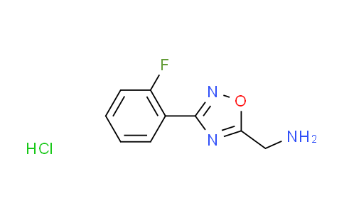 CAS No. 1435804-53-7, {[3-(2-fluorophenyl)-1,2,4-oxadiazol-5-yl]methyl}amine hydrochloride
