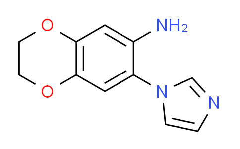 CAS No. 1019558-21-4, 7-(1H-imidazol-1-yl)-2,3-dihydro-1,4-benzodioxin-6-amine