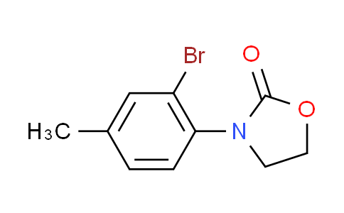 CAS No. 1060817-68-6, 3-(2-bromo-4-methylphenyl)-1,3-oxazolidin-2-one