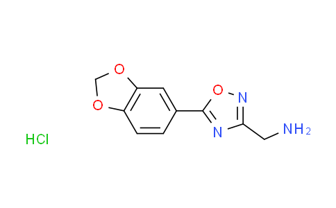 CAS No. 1185302-68-4, {[5-(1,3-benzodioxol-5-yl)-1,2,4-oxadiazol-3-yl]methyl}amine hydrochloride