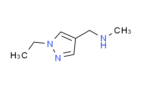 CAS No. 1002651-68-4, 1-(1-ethyl-1H-pyrazol-4-yl)-N-methylmethanamine