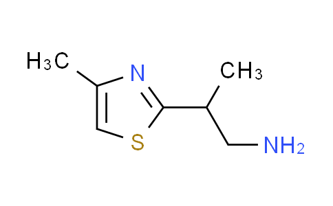 CAS No. 1017185-91-9, 2-(4-methyl-1,3-thiazol-2-yl)-1-propanamine