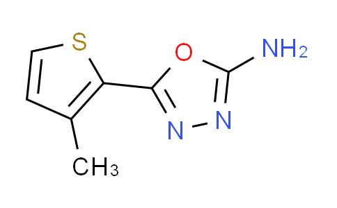 CAS No. 1017048-74-6, 5-(3-methyl-2-thienyl)-1,3,4-oxadiazol-2-amine