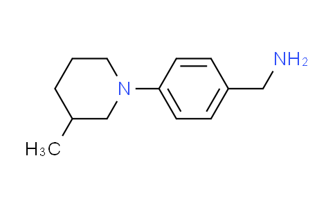 CAS No. 486437-66-5, 1-[4-(3-methyl-1-piperidinyl)phenyl]methanamine