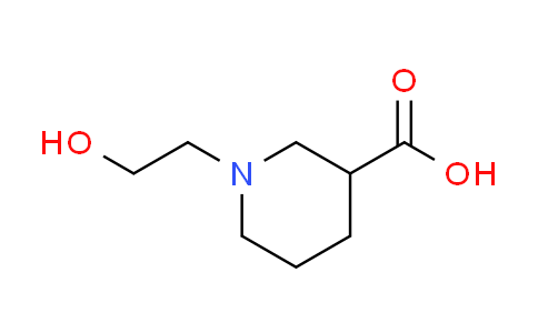 CAS No. 856213-49-5, 1-(2-hydroxyethyl)-3-piperidinecarboxylic acid