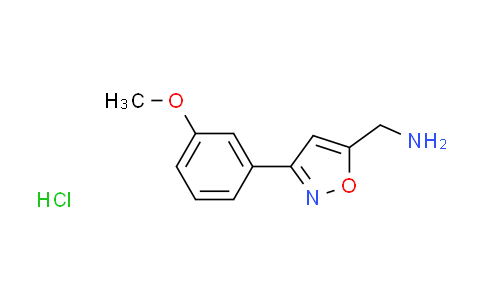 CAS No. 1431968-03-4, {[3-(3-methoxyphenyl)-5-isoxazolyl]methyl}amine hydrochloride