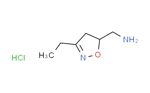 CAS No. 1185294-97-6, [(3-ethyl-4,5-dihydro-5-isoxazolyl)methyl]amine hydrochloride