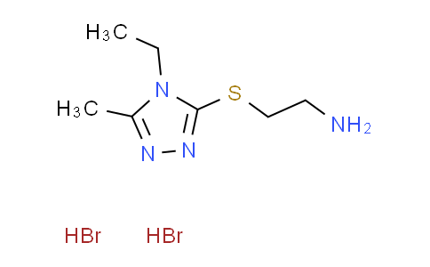 CAS No. 1158514-94-3, {2-[(4-ethyl-5-methyl-4H-1,2,4-triazol-3-yl)thio]ethyl}amine dihydrobromide