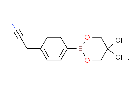 CAS No. 905966-41-8, [4-(5,5-dimethyl-1,3,2-dioxaborinan-2-yl)phenyl]acetonitrile