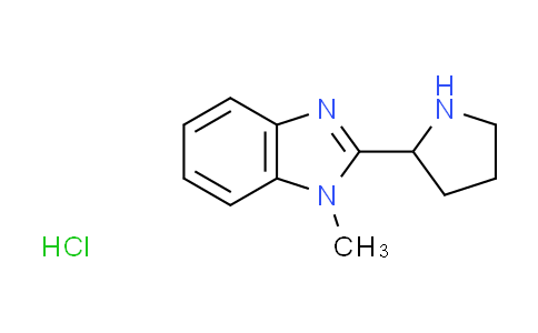 CAS No. 1185293-95-1, 1-methyl-2-(2-pyrrolidinyl)-1H-benzimidazole hydrochloride