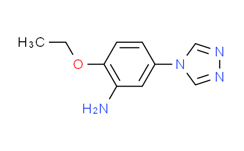 CAS No. 1060796-06-6, 2-ethoxy-5-(4H-1,2,4-triazol-4-yl)aniline