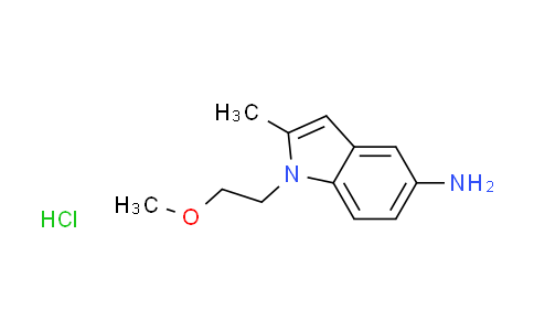 CAS No. 1185294-22-7, 1-(2-methoxyethyl)-2-methyl-1H-indol-5-amine hydrochloride