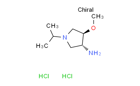 CAS No. 1390654-58-6, trans-1-isopropyl-4-methoxy-3-pyrrolidinamine dihydrochloride