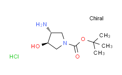 CAS No. 1609403-41-9, tert-butyl trans-3-amino-4-hydroxy-1-pyrrolidinecarboxylate hydrochloride