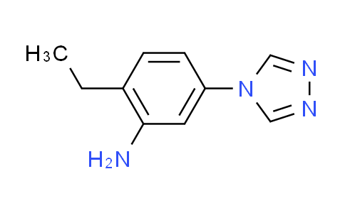CAS No. 1082766-55-9, 2-ethyl-5-(4H-1,2,4-triazol-4-yl)aniline
