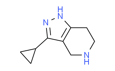 CAS No. 1177345-48-0, 3-cyclopropyl-4,5,6,7-tetrahydro-1H-pyrazolo[4,3-c]pyridine