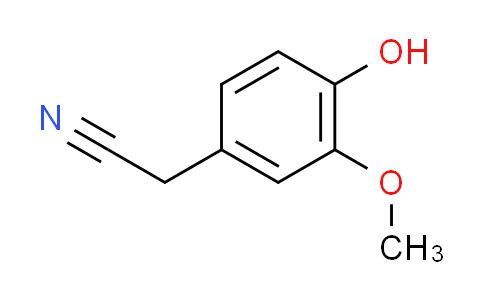 CAS No. 4468-59-1, (4-hydroxy-3-methoxyphenyl)acetonitrile