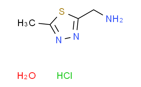 [(5-methyl-1,3,4-thiadiazol-2-yl)methyl]amine hydrochloride hydrate