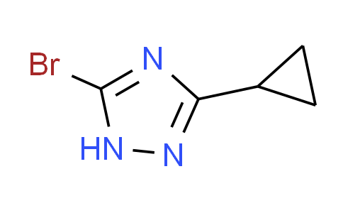 CAS No. 82767-64-4, 5-bromo-3-cyclopropyl-1H-1,2,4-triazole