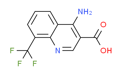 CAS No. 1049127-39-0, 4-amino-8-(trifluoromethyl)-3-quinolinecarboxylic acid