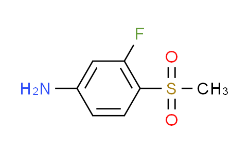 CAS No. 252561-34-5, 3-fluoro-4-(methylsulfonyl)aniline