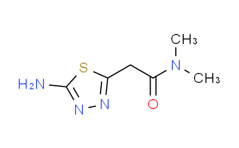 CAS No. 1211773-00-0, 2-(5-amino-1,3,4-thiadiazol-2-yl)-N,N-dimethylacetamide