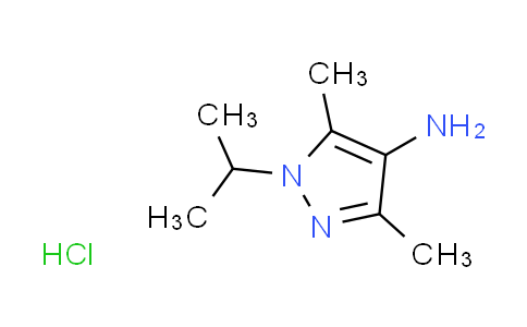 CAS No. 20737-79-5, 1-isopropyl-3,5-dimethyl-1H-pyrazol-4-amine hydrochloride