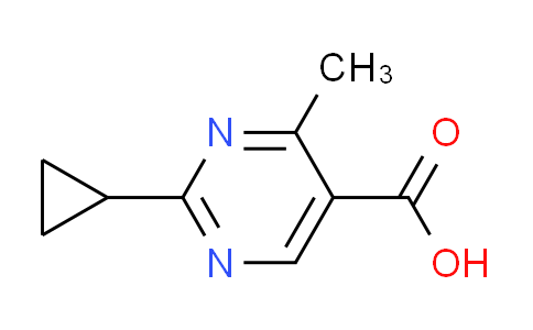 CAS No. 954233-05-7, 2-cyclopropyl-4-methyl-5-pyrimidinecarboxylic acid