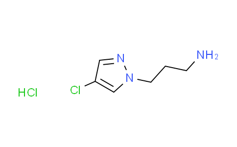 CAS No. 1268991-23-6, [3-(4-chloro-1H-pyrazol-1-yl)propyl]amine hydrochloride