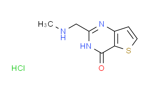 CAS No. 1185298-48-9, 2-[(methylamino)methyl]thieno[3,2-d]pyrimidin-4(3H)-one hydrochloride