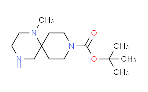 CAS No. 1308384-37-3, tert-butyl 1-methyl-1,4,9-triazaspiro[5.5]undecane-9-carboxylate