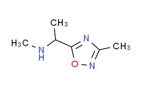 CAS No. 1209845-95-3, N-methyl-1-(3-methyl-1,2,4-oxadiazol-5-yl)ethanamine