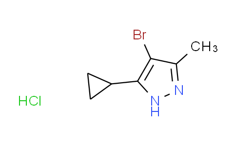 CAS No. 1637774-78-7, 4-bromo-5-cyclopropyl-3-methyl-1H-pyrazole hydrochloride