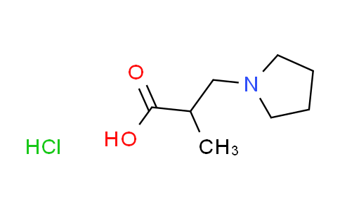 CAS No. 1365836-77-6, 2-methyl-3-(1-pyrrolidinyl)propanoic acid hydrochloride