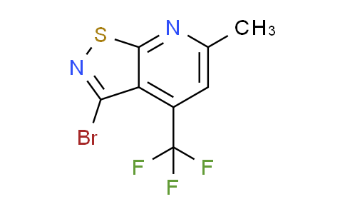 CAS No. 296797-19-8, 3-bromo-6-methyl-4-(trifluoromethyl)isothiazolo[5,4-b]pyridine