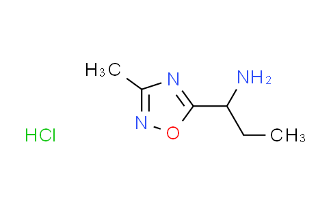 CAS No. 1263093-92-0, [1-(3-methyl-1,2,4-oxadiazol-5-yl)propyl]amine hydrochloride