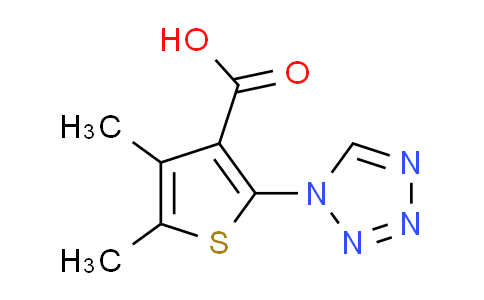 DY606523 | 1146299-25-3 | 4,5-dimethyl-2-(1H-tetrazol-1-yl)-3-thiophenecarboxylic acid
