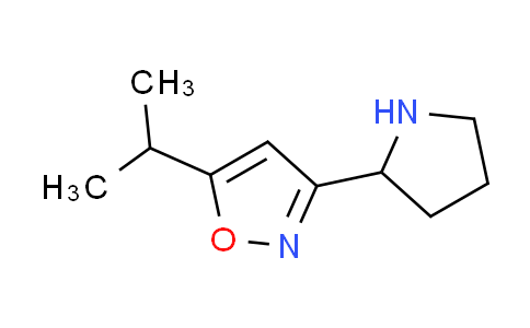 CAS No. 1018126-16-3, 5-isopropyl-3-(2-pyrrolidinyl)isoxazole