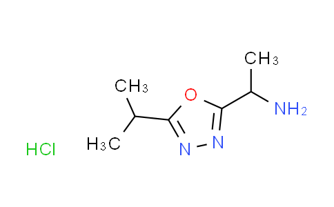 CAS No. 1609396-59-9, [1-(5-isopropyl-1,3,4-oxadiazol-2-yl)ethyl]amine hydrochloride