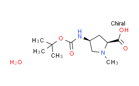 CAS No. 1609388-31-9, (4S)-4-[(tert-butoxycarbonyl)amino]-1-methyl-L-proline hydrate