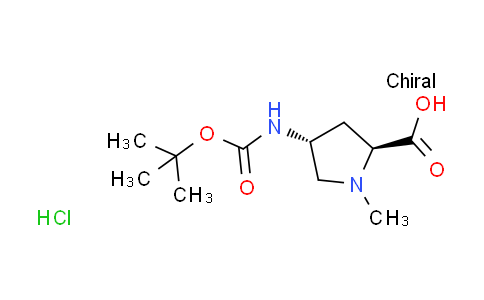 CAS No. 1777812-68-6, (4R)-4-[(tert-butoxycarbonyl)amino]-1-methyl-L-proline hydrochloride