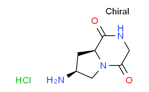 CAS No. 1609388-40-0, (7S,8aS)-7-aminohexahydropyrrolo[1,2-a]pyrazine-1,4-dione hydrochloride