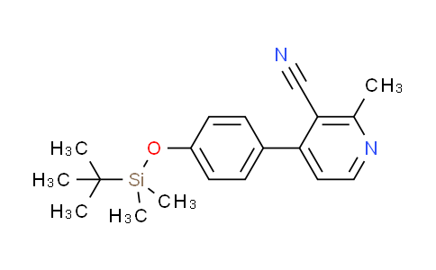 DY606639 | 881423-32-1 | 4-(4-{[tert-butyl(dimethyl)silyl]oxy}phenyl)-2-methylnicotinonitrile