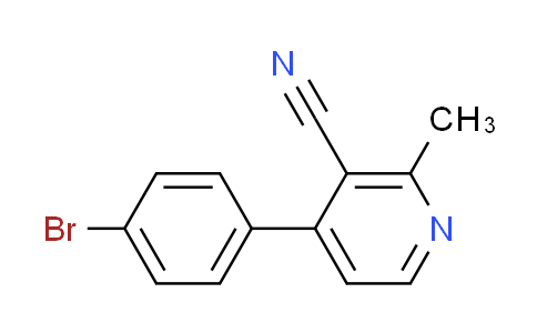 CAS No. 881423-31-0, 4-(4-bromophenyl)-2-methylnicotinonitrile