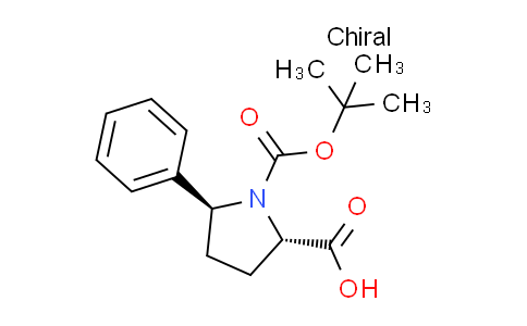 CAS No. 1393921-01-1, (5S)-1-(tert-butoxycarbonyl)-5-phenyl-L-proline