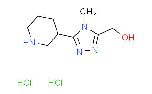 CAS No. 1609395-72-3, [4-methyl-5-(3-piperidinyl)-4H-1,2,4-triazol-3-yl]methanol dihydrochloride