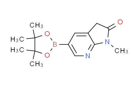 CAS No. 1487357-03-8, 1-methyl-5-(4,4,5,5-tetramethyl-1,3,2-dioxaborolan-2-yl)-1,3-dihydro-2H-pyrrolo[2,3-b]pyridin-2-one