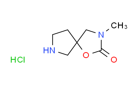 CAS No. 1390655-03-4, 3-methyl-1-oxa-3,7-diazaspiro[4.4]nonan-2-one hydrochloride