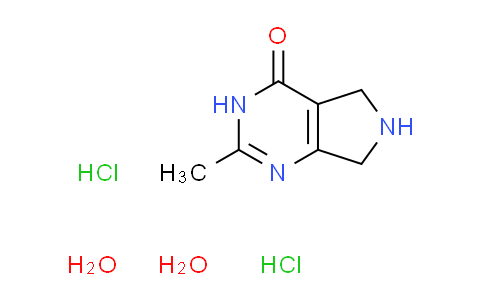 CAS No. 1220030-34-1, 2-methyl-3,5,6,7-tetrahydro-4H-pyrrolo[3,4-d]pyrimidin-4-one dihydrochloride dihydrate