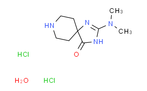 CAS No. 1227465-49-7, 2-(dimethylamino)-1,3,8-triazaspiro[4.5]dec-1-en-4-one dihydrochloride hydrate